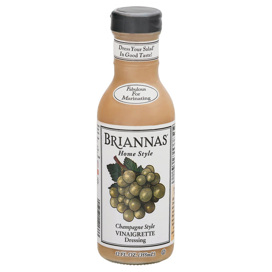 Briannas Home Style Champagne Style Vinaigrette Vinaigrette Dressing 12 oz