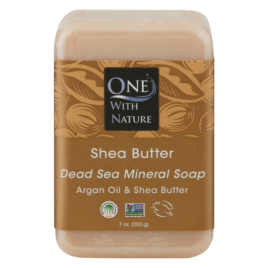 One with Nature Dead Sea Mineral Shea Butter Soap 7 oz