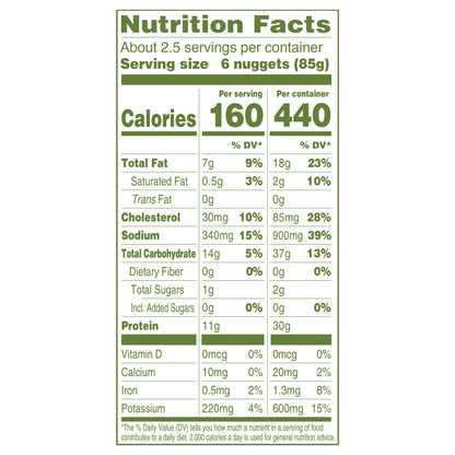 Applegate Natural Chicken Nuggets, 8oz (Frozen)