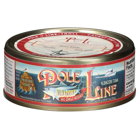 Pole Line No Salt Added Premium Chunk White Albacore Tuna 5 oz