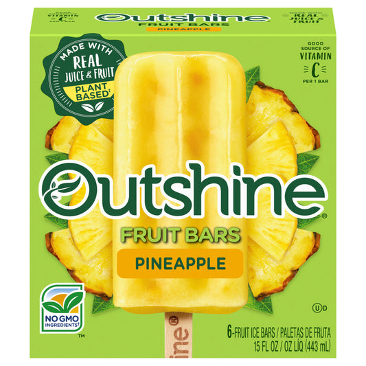 Outshine Pineapple Frozen Fruit Bars, 6 Count