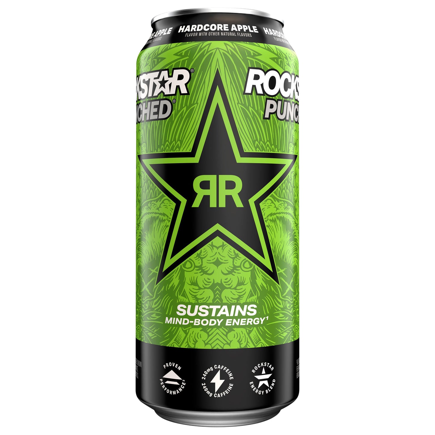 Rockstar Punched Energy Drink Hardcore Apple 16 Fl Oz