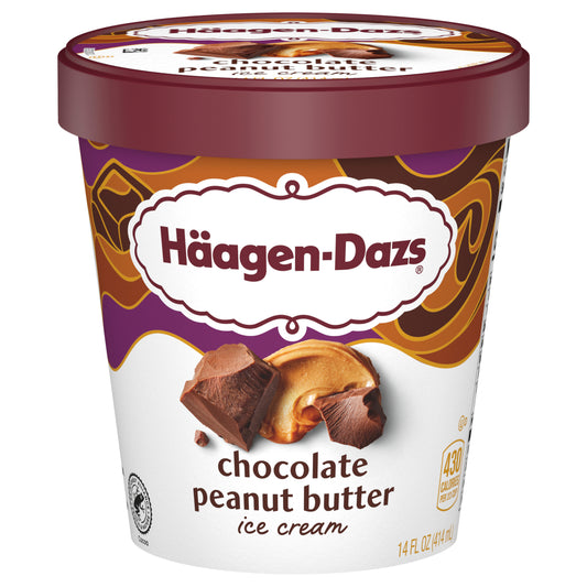Haagen-Dazs Chocolate Peanut Butter Ice Cream 14 fl oz