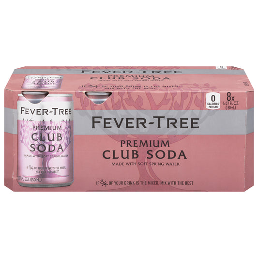 Fever-Tree Premium Club Soda 8 - 5.07 fl oz Cans