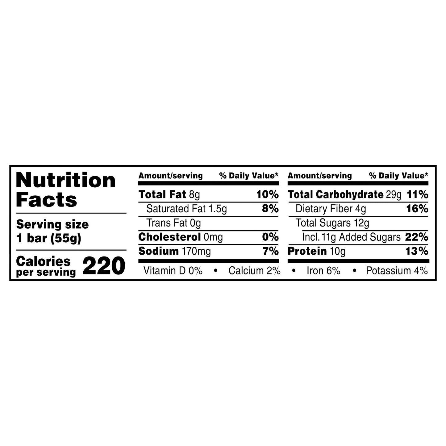 RXBAR A.M. Honey Cinnamon Peanut Butter Protein Bars
