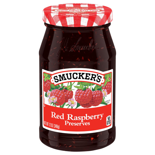 Smucker's Red Raspberry Preserves, 12 Ounces