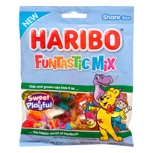 Haribo Share Size Funtastic Mix Gummi Candy 5 oz