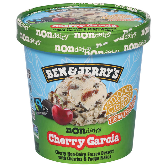 Ben & Jerry's Dairy Free Cherry Garcia Non-Dairy Frozen Dessert Made with Almond Milk and Vegan Pint