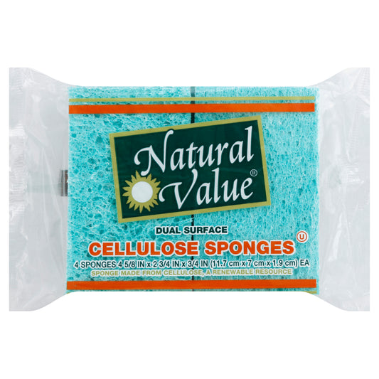 Natural Value Sponges 4 ea