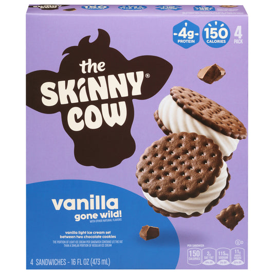 The Skinny Cow Vanilla Gone Wild Sandwiches 4 ea