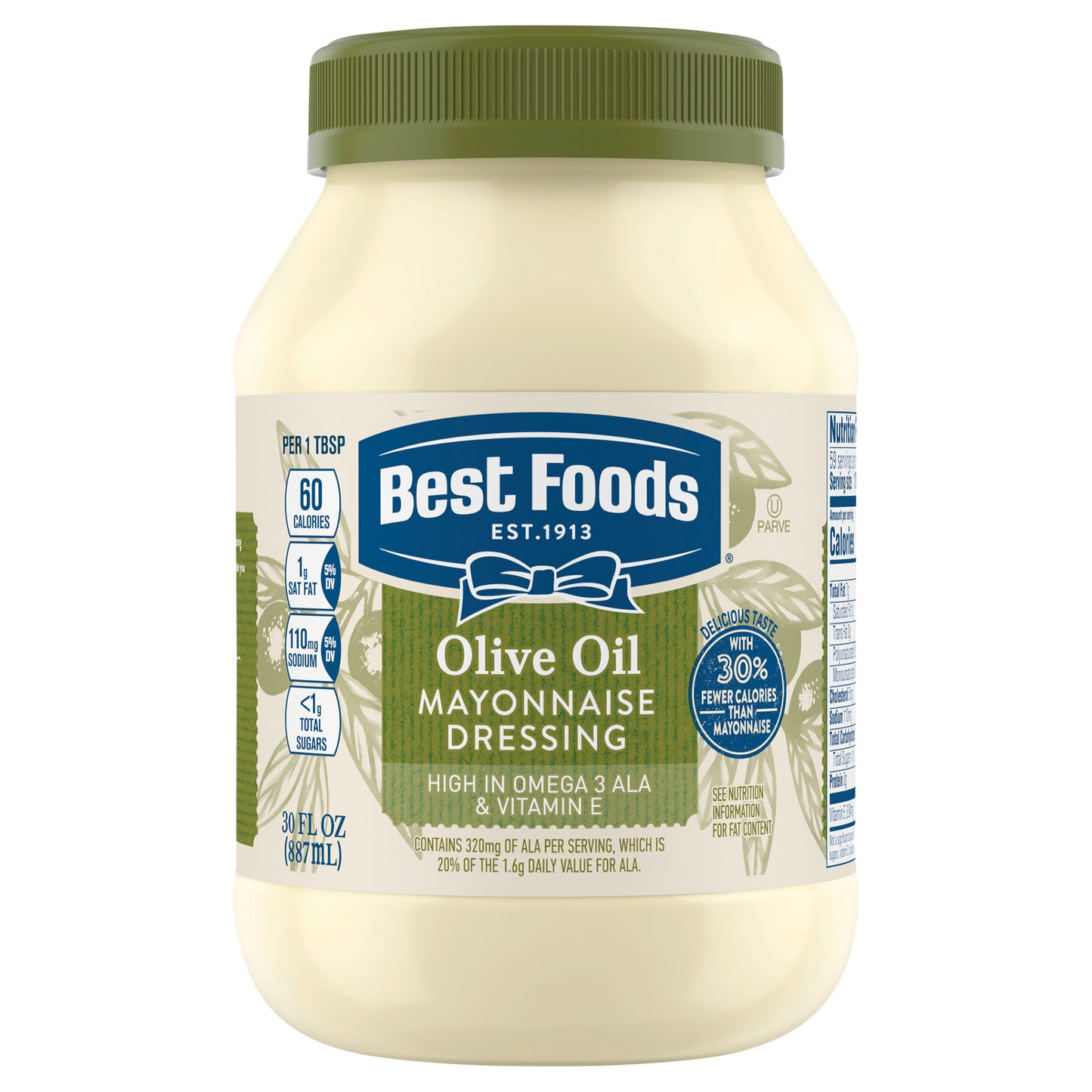 Best Foods Mayonnaise Dressing with Olive Oil 30 oz