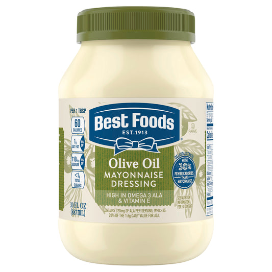 Best Foods Mayonnaise Dressing with Olive Oil 30 oz