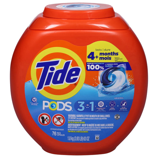 Tide Pods 3-in-1 Original Detergent 76 ea