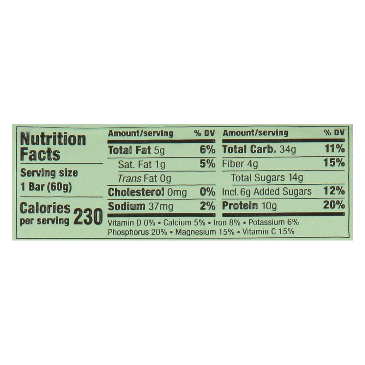 Jambar Artisan Organic Musical Mango Energy Bar 2.12 oz