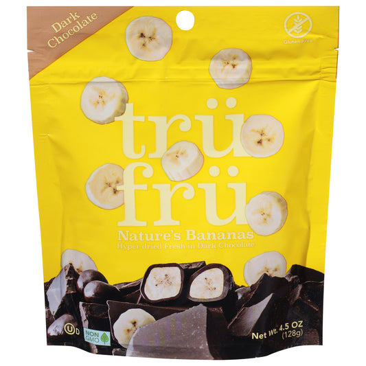 Tru Fru Dark Chocolate Nature's Bananas 4.5 oz