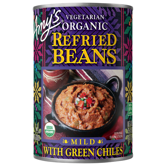 Refried Beans with Green Chiles