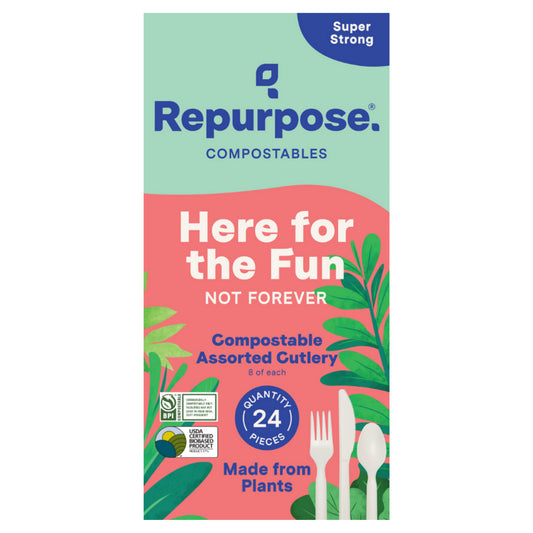 Repurpose Compostable Assorted Cutlery, 24Ct