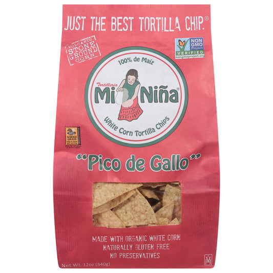 Mi Nina White Corn Pico De Gallo Chips 12 oz