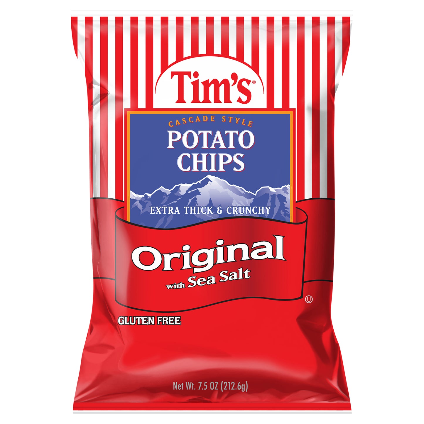 7.5 oz Tim's Cascade Style Original Extra Thick & Crunchy Potato Chips