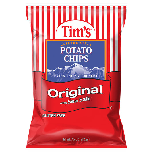 7.5 oz Tim's Cascade Style Original Extra Thick & Crunchy Potato Chips