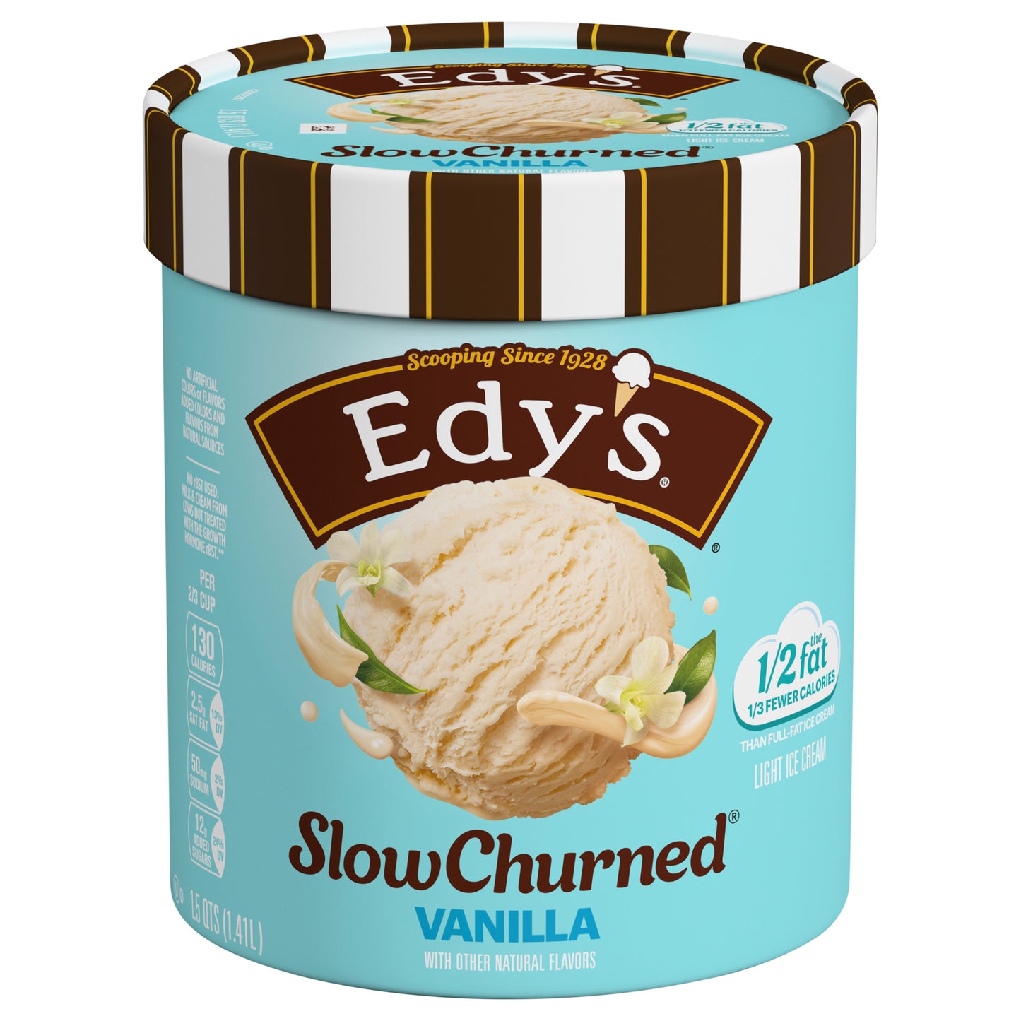 Edy's Slow Churned Classic Vanilla Light Ice Cream 1.5 qt