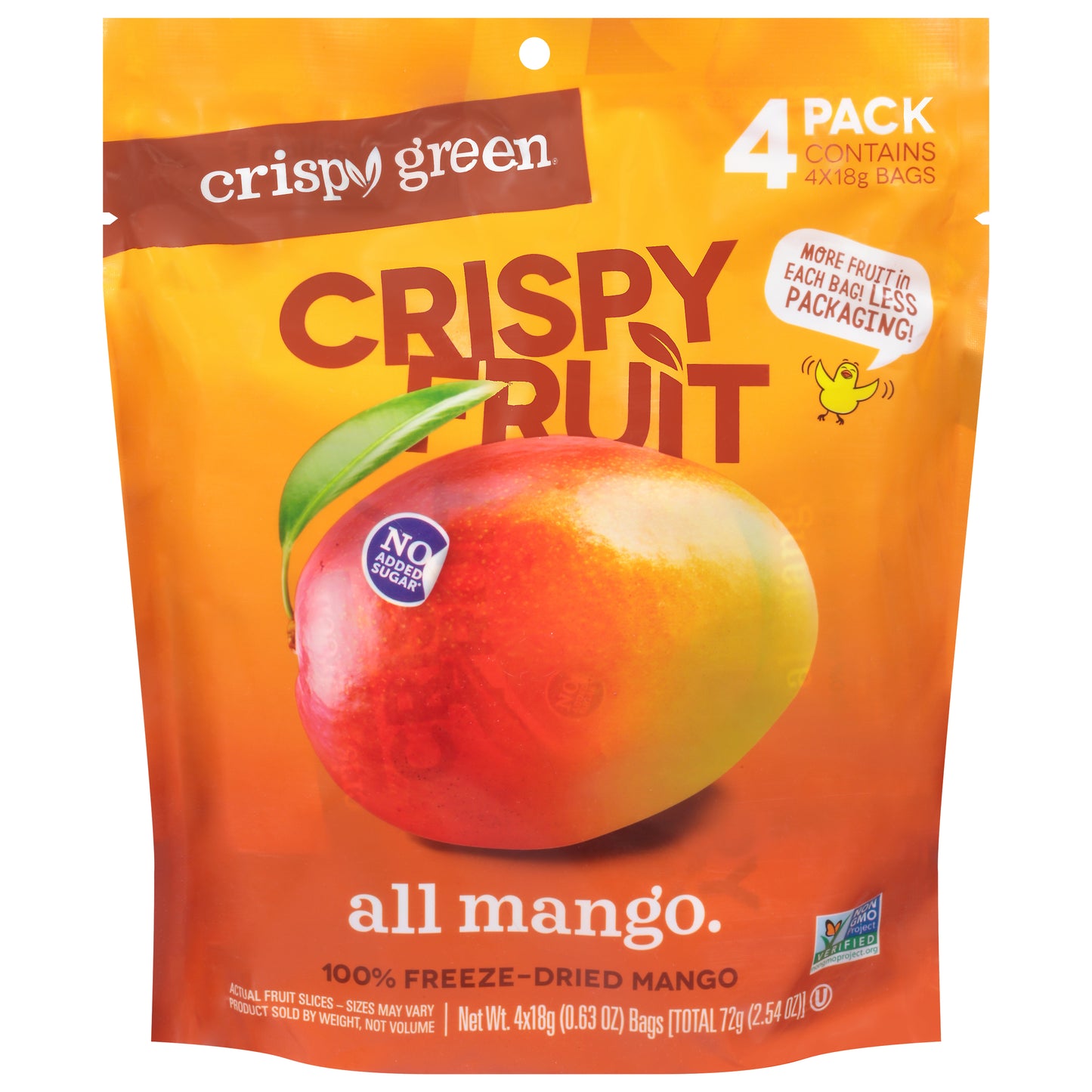 Crispy Green All Mango Crispy Fruit 4 - 18 g Bags