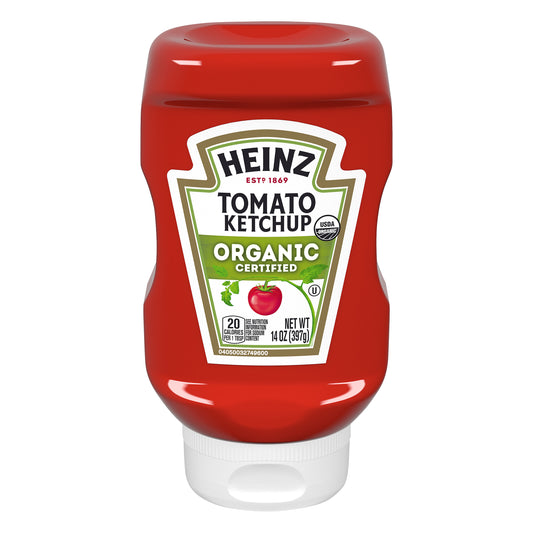 Heinz Organic Tomato Ketchup, 14 oz Bottle