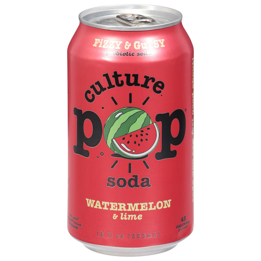 Culture Pop Watermelon & Lime Probiotic Soda 12 fl oz