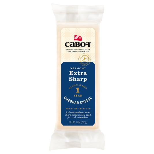 12/8OZ EXTRA SHARP WHITE CHEDDAR PARCHMENT BAR