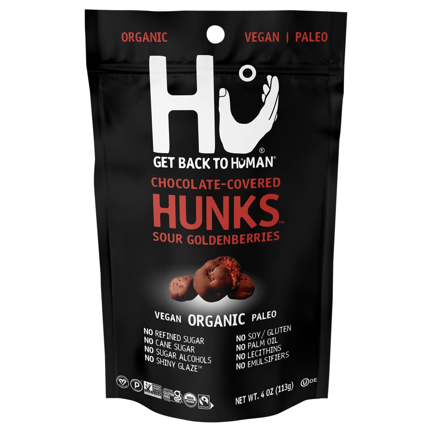 Hu Chocolate-Covered Sour Goldenberries Hunks 4 oz