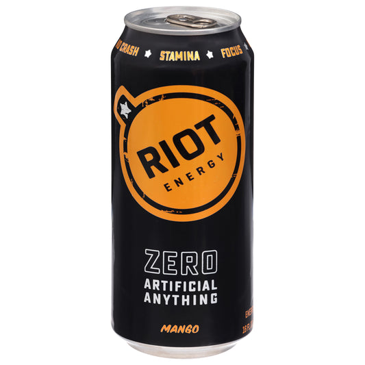 Riot Energy Zero Mango Energy Drink 16 fl oz