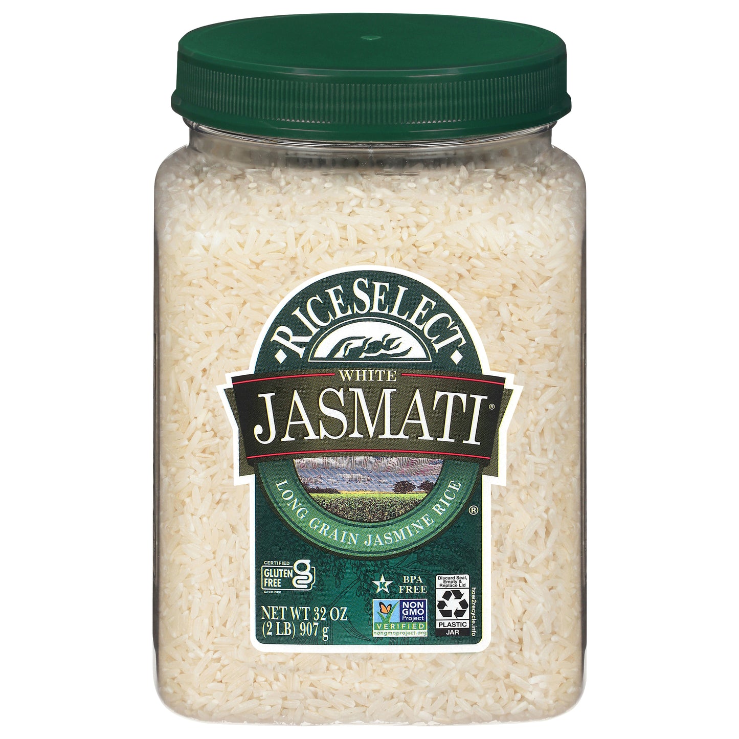 RiceSelect Jasmati White Jasmine Rice, Gluten-Free, 32 oz