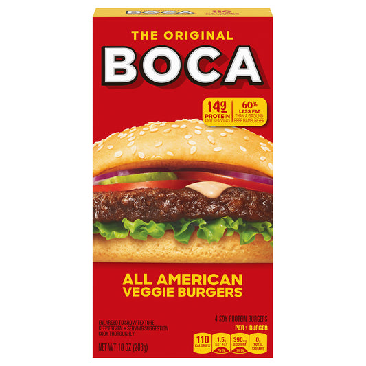 BOCA All American Veggie Burgers, 4 ct Box