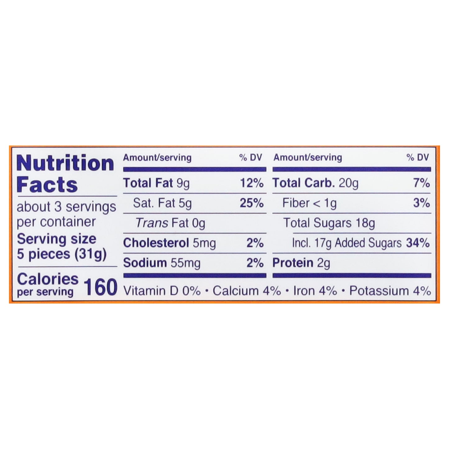 Ritter Sport Milk Chocolate with Crunchy Salted Caramel 3.5 oz