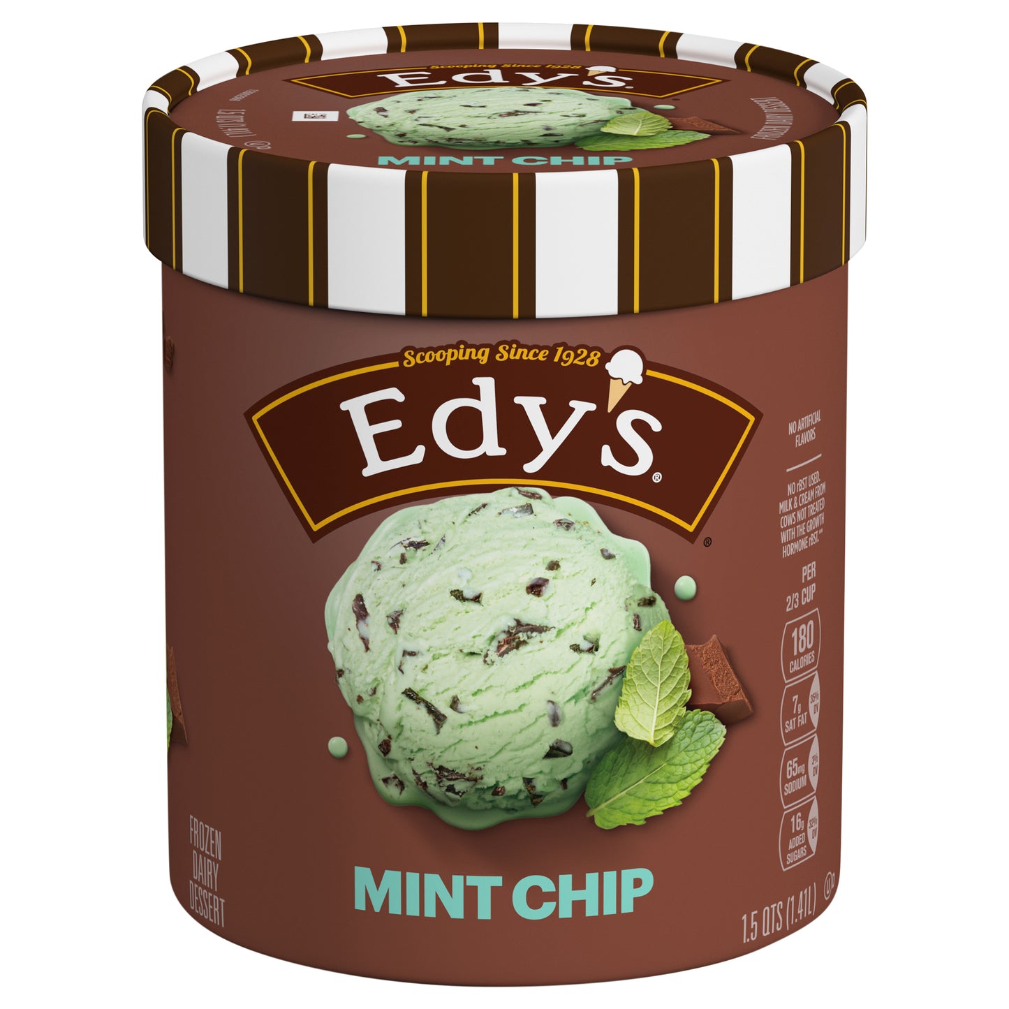 Edy's Mint Chip Frozen Dairy Dessert, 1.5 Qt
