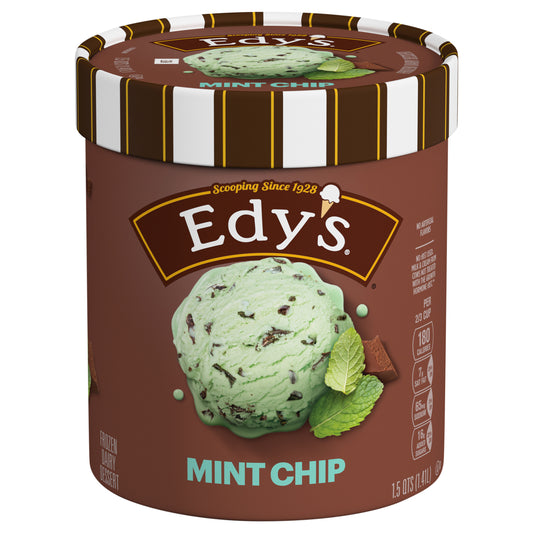 Edy's Mint Chip Frozen Dairy Dessert, 1.5 Qt