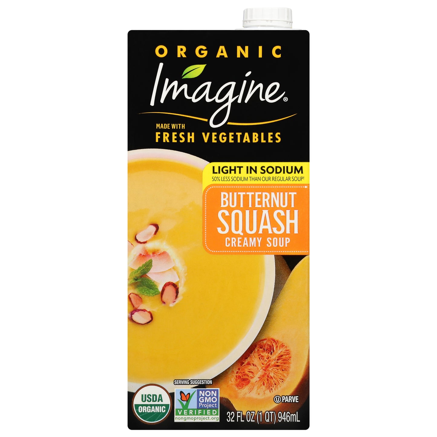 Imagine Light in Sodium Organic Creamy Butternut Squash Soup 32 fl oz