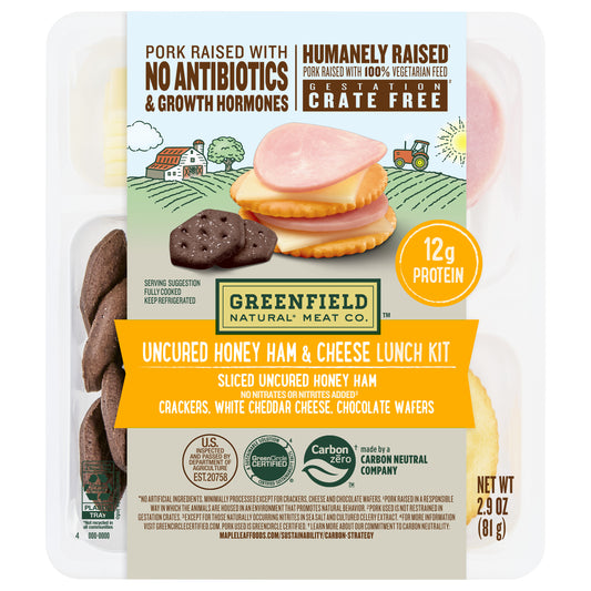 Natural Uncured Honey Ham & Cheese Lunch Kit 2.9oz