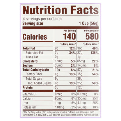 Alec's Culture Cup Dark Chocolate Honeycomb Crunch Probiotic Ice Cream 4 - 3.5 fl oz Cups