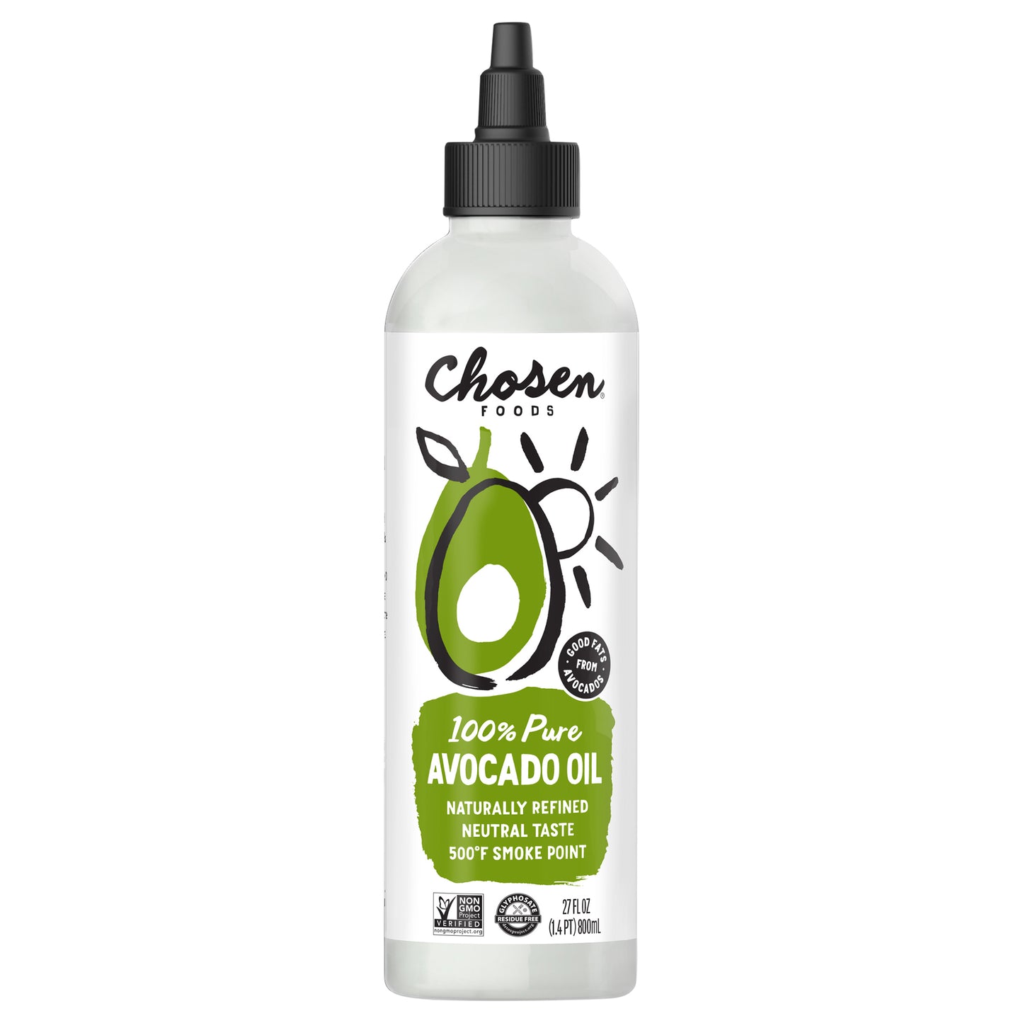 Chosen Foods 100% Pure Avocado Oil, Squeeze Bottle